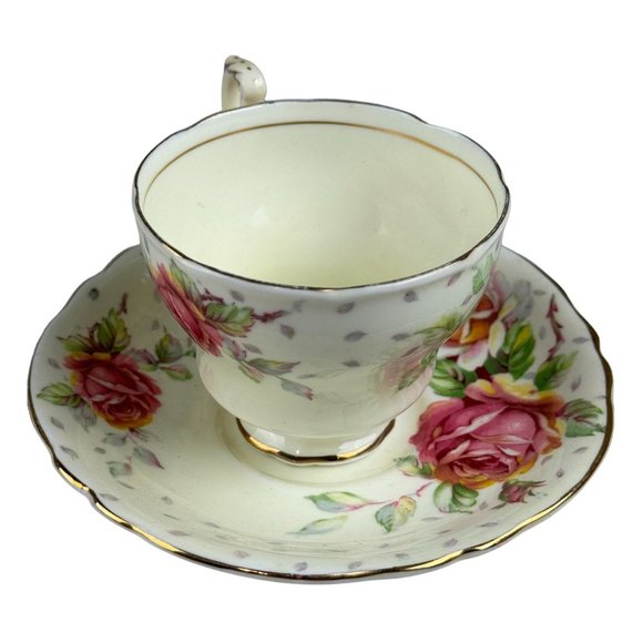 Vintage Paragon Golden Emblem Teacup and Saucer Double Warrant Fine Bone China - Picture 5 of 10